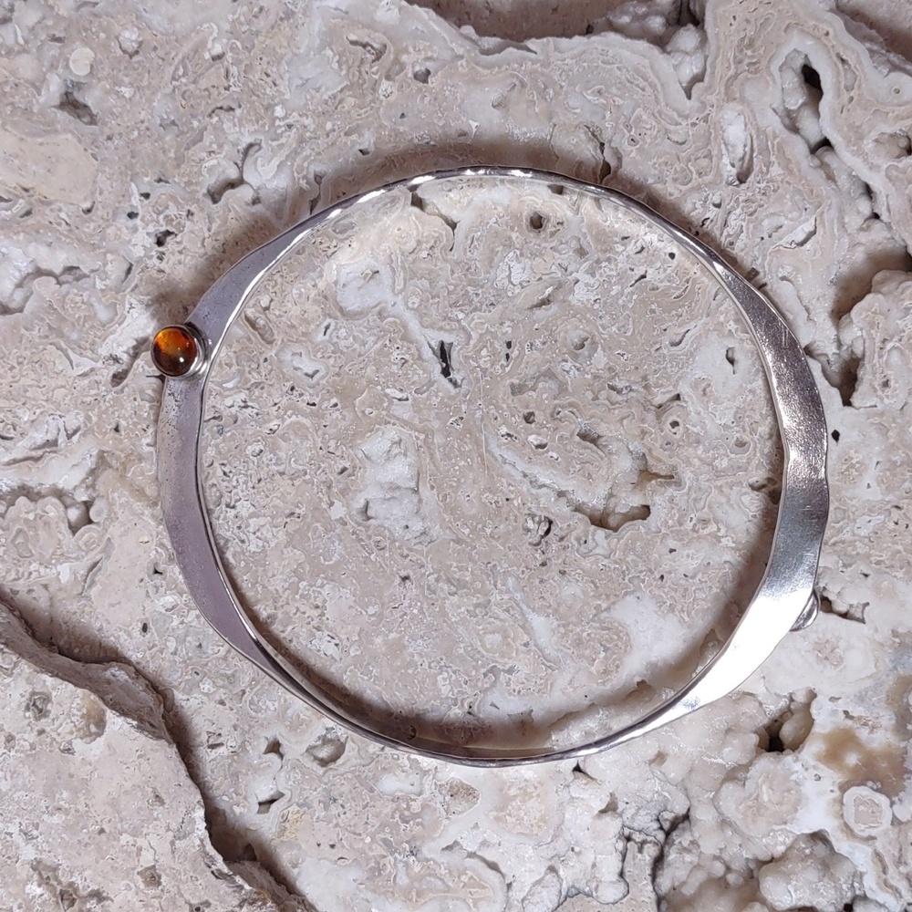 Artisan Crafted Sterling Silver Bangle Bracelet S… - image 5